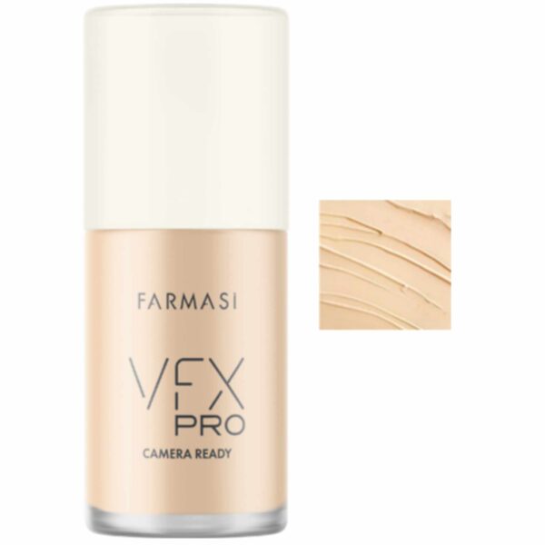 Vfx Pro Camera Ready Foundation tečni puder za efekat retuširane kože,30ml. Nova,poboljšana formula sa morskom vodom za trenutni hidratizirajući efekat i minimiziranje pora. Daje vizualni efekat retuširane,besprekorne,glatke kože spremne za foto objektiv. Neoksidirajuća formula. Više nijansi koje pokrivaju sve podtonove kože( toplo,hladno i neutralno). Posvetljuje,detoksificira i zaglađuje kožu. Namenjen je za masnu, mešovitu i normalnu kožu. Mogu ga koristiti i osobe sa suvom kožom lica, uz prethodnu hidrataciju lica. Odlična pokrivna moć. Lako se razmazuje. Bez osećaja maske na licu.