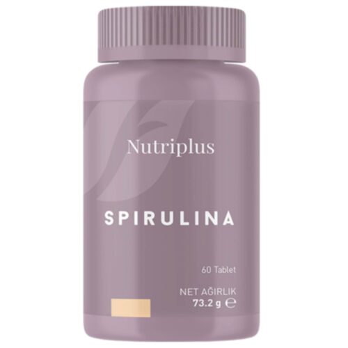 SPRIRULINA je superioran nutritivni izvor. 70% čine proteini,a puna je vitamina, minerala i antioksidanta. NUTRIPLUS SPIRULINA, 60 tableta je dodatak ishrani koji doprinosi normalnom funkcionisanju imunog sistema,tonusu i vitalnosti organizma,kontroli telesne težine a svojim amino kiselinama doprinosi regulaciji telesne težine i održavanju mišićne mase. Šta je spirulina? Spirilina je alga, slatkovodni jednoćelijski mikroorganizam. Pretstavlja dobar izvor proteina i esencijalnih hranljivih materija, a sadrži i značajne količine hlorofila,karotenoida i vitamina B grupe. SPIRULINU PREPORUČUJEMO: ako ste se odlučili na detox program,ukoliko želite smršati,želite ubrzati metabolizam. Bez konzervansa i bez boja. UPOTREBA: Preporučuje se da odrasli konzumiraju 2 tablete dnevno. Pogodno za starije od 18 godina. Preporučene doze se ne smeju prekoračiti. Poseban oprez pri uzimanju savetuje se trudnicama,dojiljama i pacijentima koji uzimaju lekove.